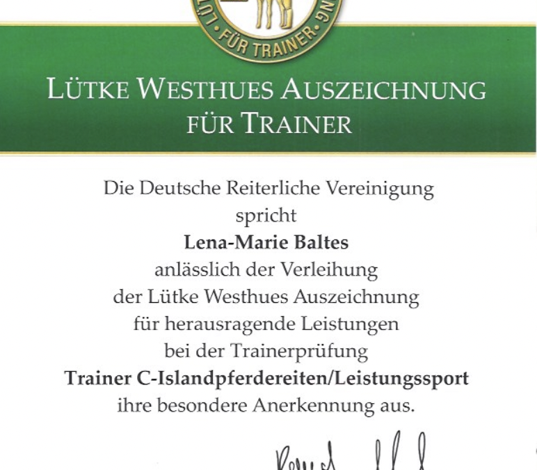 Gebrüder Lütke Westhues Auszeichnung